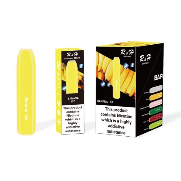 r&h bar flavor disposable vape 600 puffs