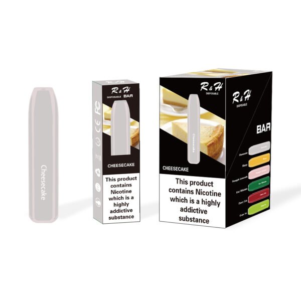 r&h bar flavor disposable vape 600 puffs