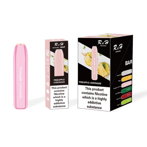 r&h bar flavor disposable vape 600 puffs