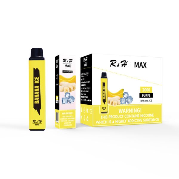 r&h max flavor disposable vape 2000 puffs