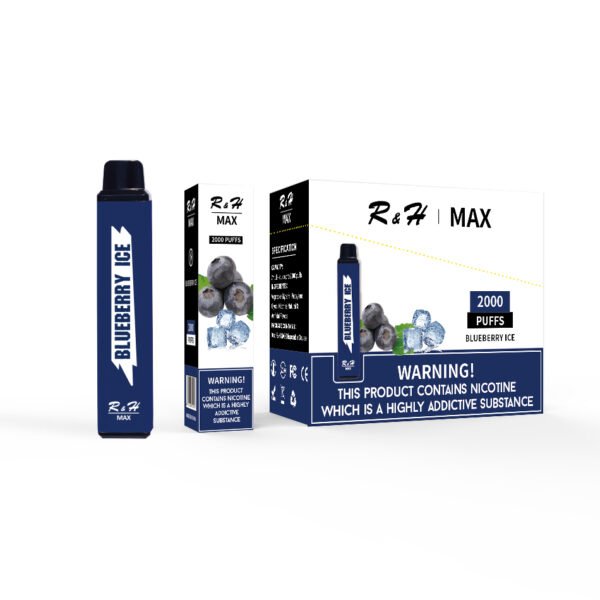 r&h max flavor disposable vape 2000 puffs