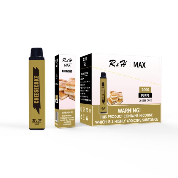 r&h max flavor disposable vape 2000 puffs