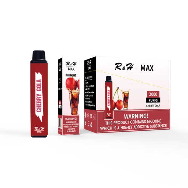 r&h max flavor disposable vape 2000 puffs