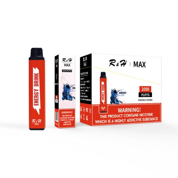 r&h max flavor disposable vape 2000 puffs