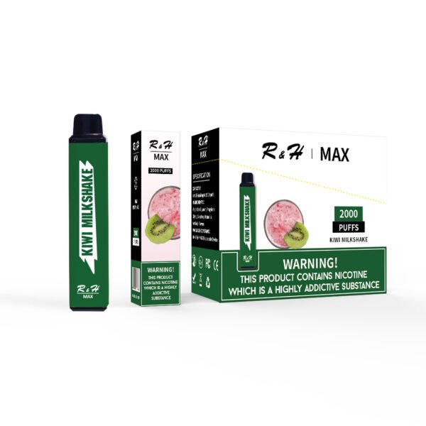 r&h max flavor disposable vape 2000 puffs