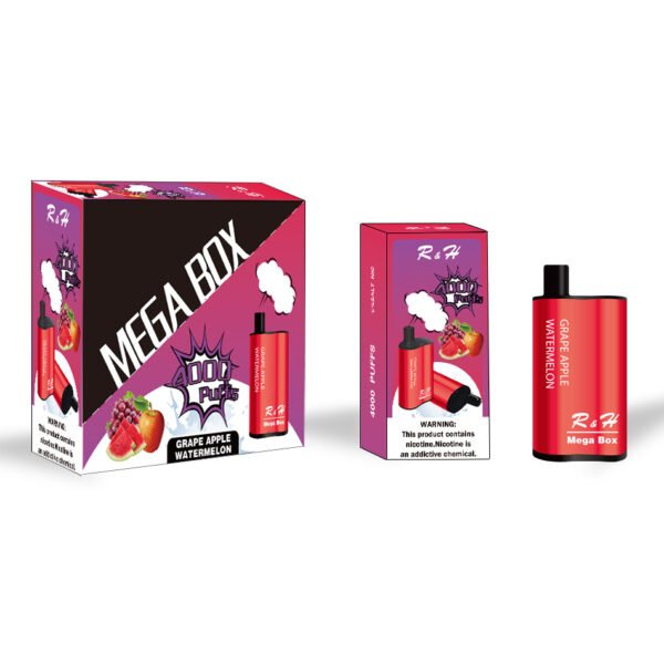 r&h mega box flavor disposable vape 4000 puffs