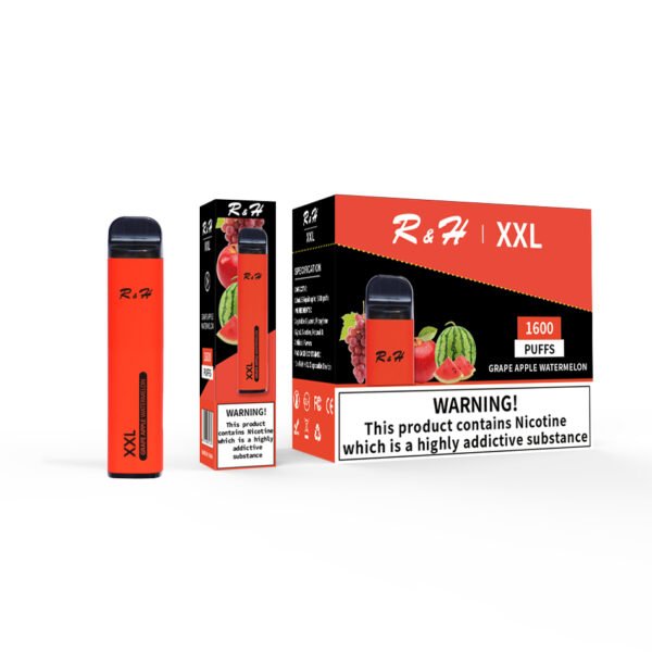 r&h xxl flavor disposable vape 1600 puffs